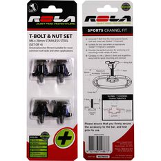 Rola Roof Rack T-Bolt M6 Stainless Steel 4 Pack, , scaau_hi-res