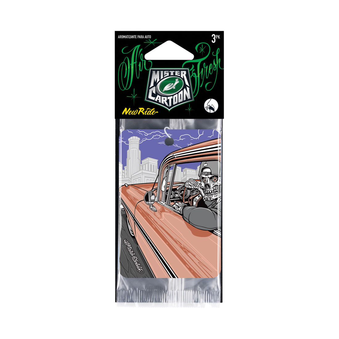 Turtle Wax x Mister Cartoon Air Freshener Newride 3 Pack, , scaau_hi-res