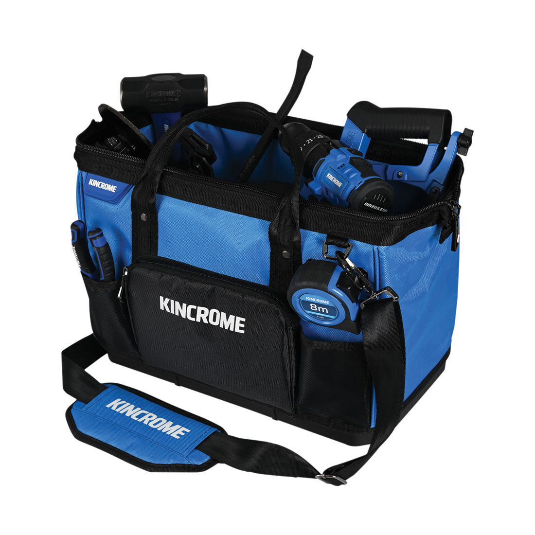 Kincrome 430mm Wide-mouth Hard-base Tool Bag, , scaau_hi-res