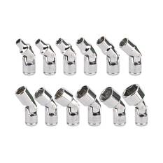 ToolPRO 1/4" Uni Joint Shallow Socket Set 12 Piece, , scaau_hi-res
