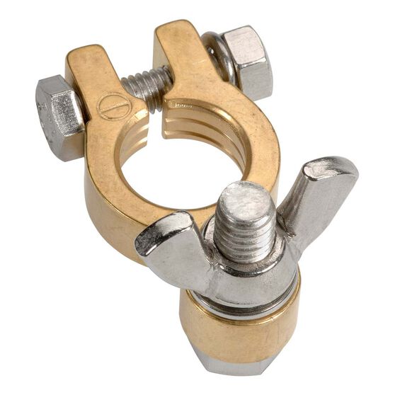 Projecta Battery Terminal Forged Brass Wingnut Negative BT614-N1, , scaau_hi-res
