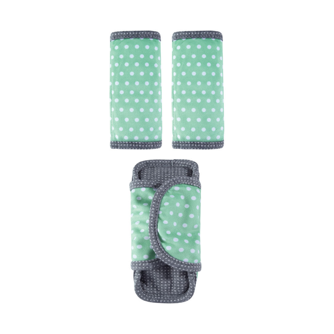 Cabin Crew Kids Seat Belt Buddies & Buckle Cover Grey/Mint, , scaau_hi-res