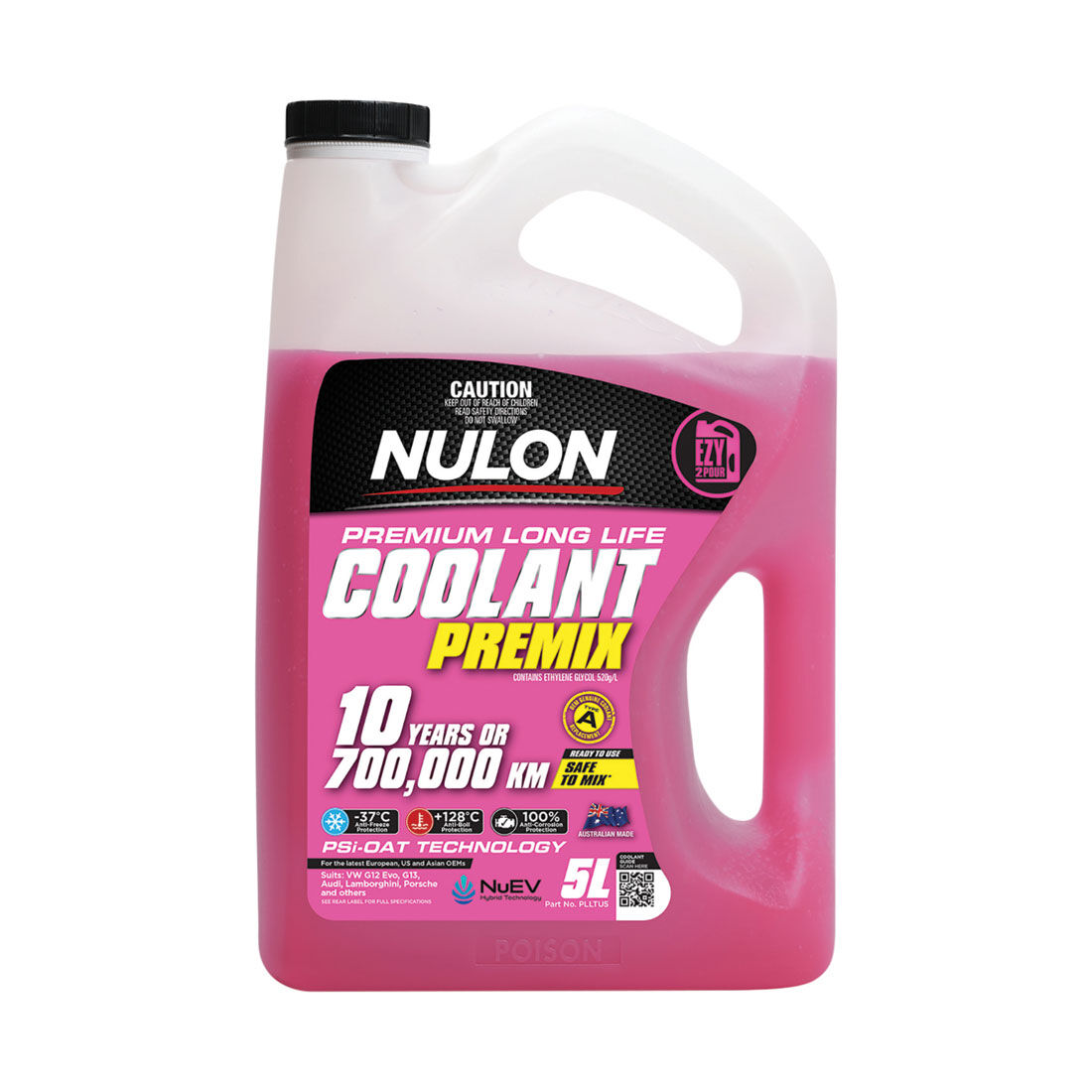 Nulon Pink Anti-Freeze / Anti-Boil Premix Coolant - 5 Litres, , scaau_hi-res