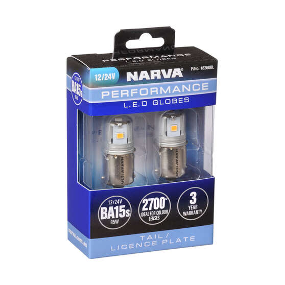 Narva Automotive Globes - Performance LED Bayonet 12/24V, R5W, BA15S, , scaau_hi-res