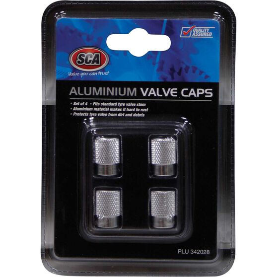 SCA Valve Cap Set - Aluminium, , scaau_hi-res