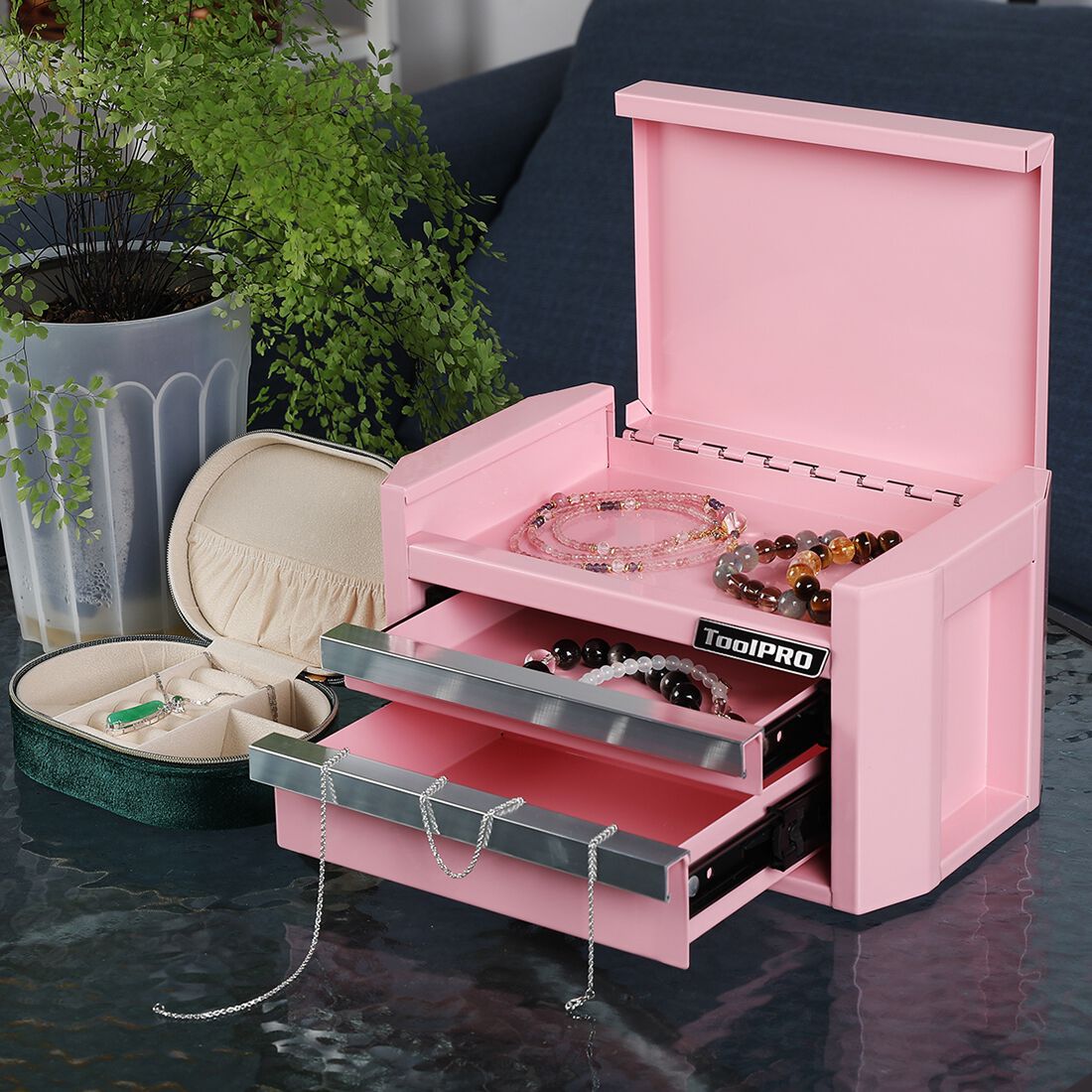 ToolPRO Mini Edge Tool Chest Pink, , scaau_hi-res