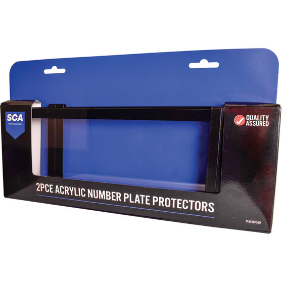 SCA Number Plate Protector - 6 Figure Standard Clear, , scaau_hi-res