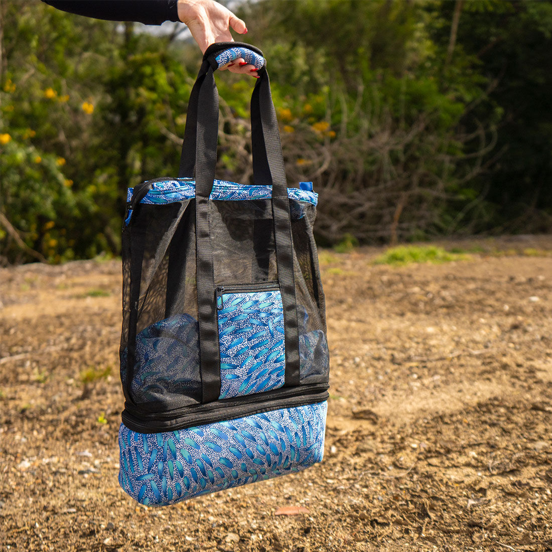 Snake Dreaming Repreve Beach Bag Leaf, , scaau_hi-res