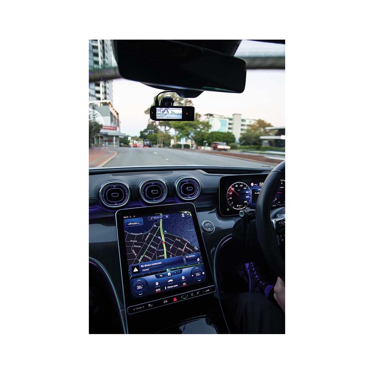 Uniden Dash View 40R Smart Dash Cam With Rear View Camera, , scaau_hi-res