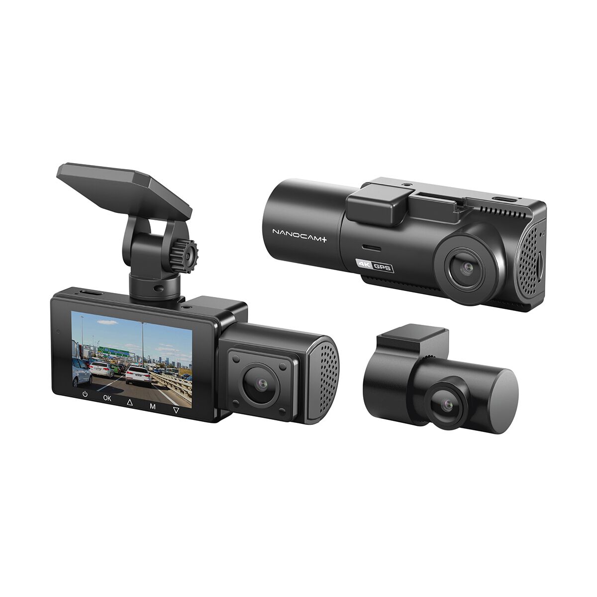 Nanocam+ 4K/1080p 3 Channel Dash Camera NCP-DVR30CH, , scaau_hi-res