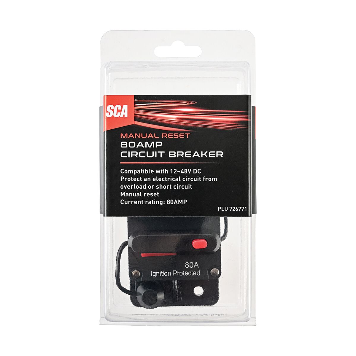 SCA Circuit Breaker - Manual Reset - 80 Amp, , scaau_hi-res