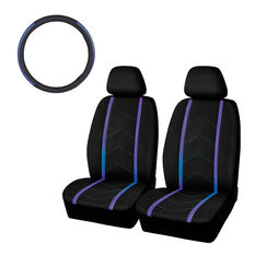 SCA Opal Leather Look Seat Cover Set, , scaau_hi-res