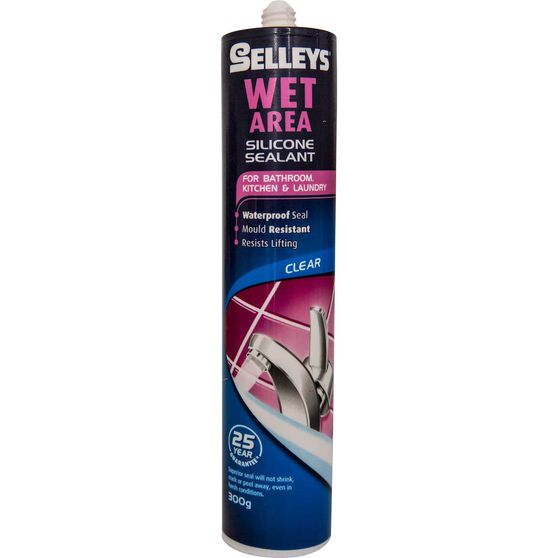 Selleys Wet Area Sealant - Clear, 300g, , scaau_hi-res
