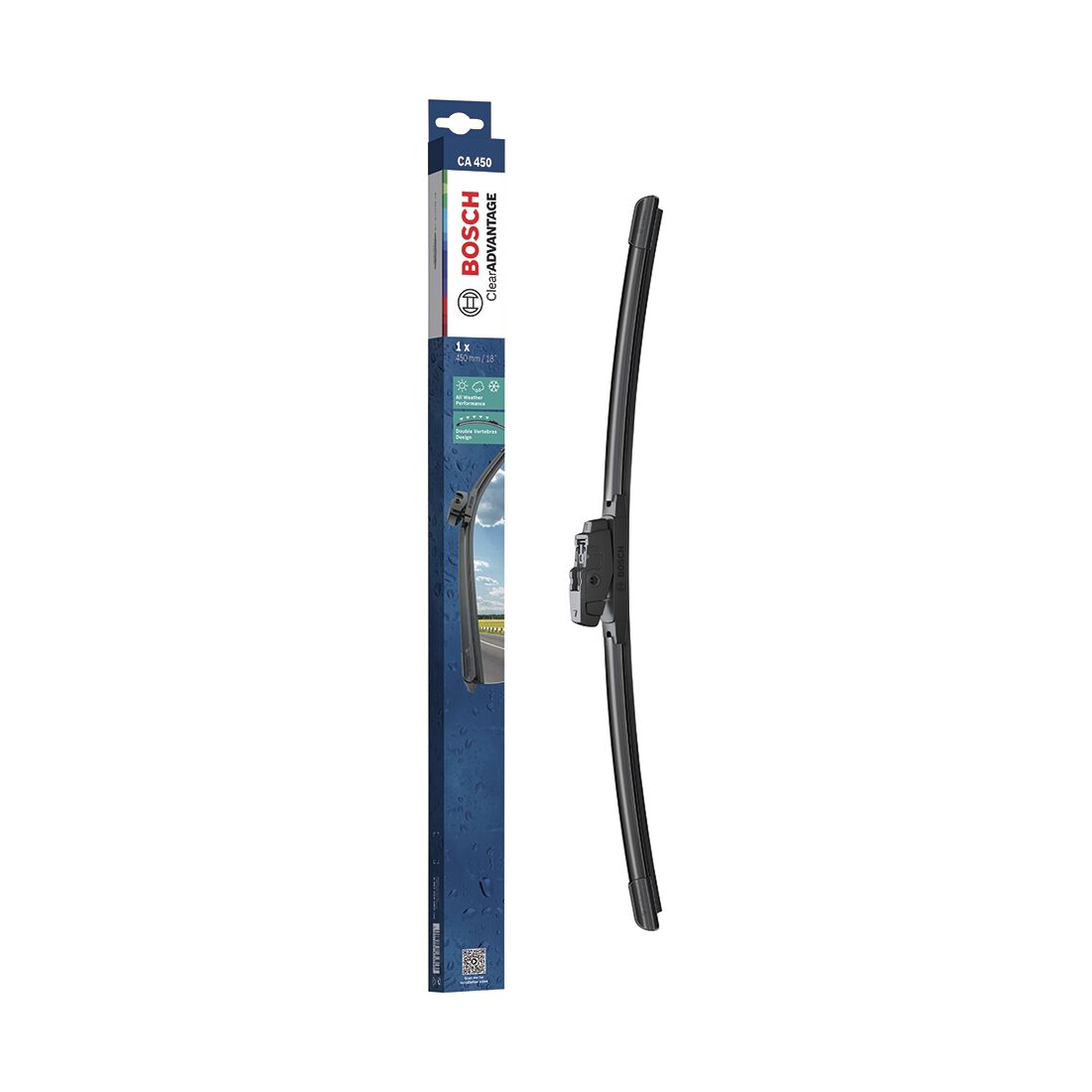 Bosch Clear Advantage Wiper Blade 450mm (18") Single - CA450, , scaau_hi-res