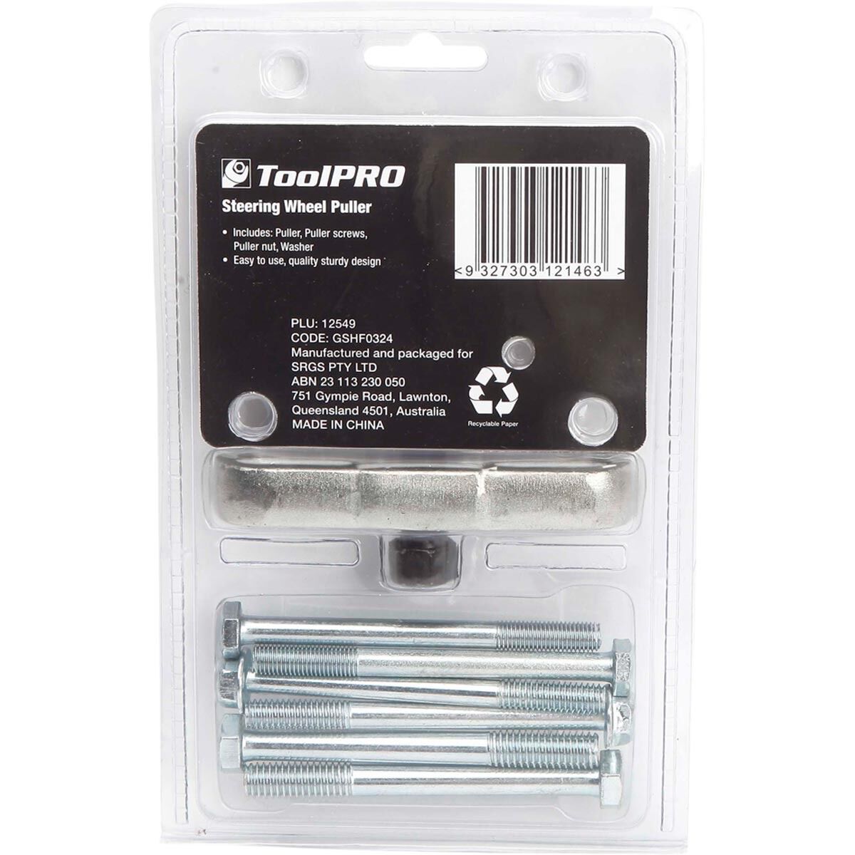 ToolPRO Steering Wheel Puller, , scaau_hi-res
