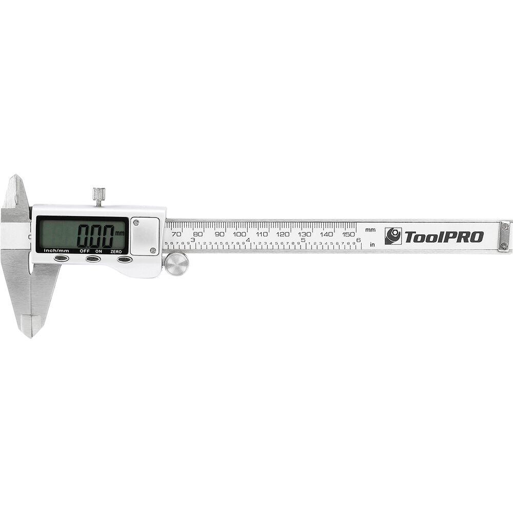 ToolPRO Caliper Vernier w / Case Digital, Stainless Steel, 150mm
