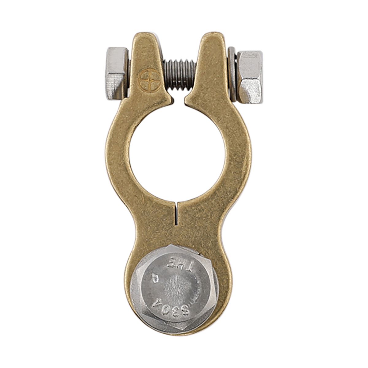 Century Battery Terminal, Forged Brass, Heavy Duty Bolt Type - Positive, , scaau_hi-res