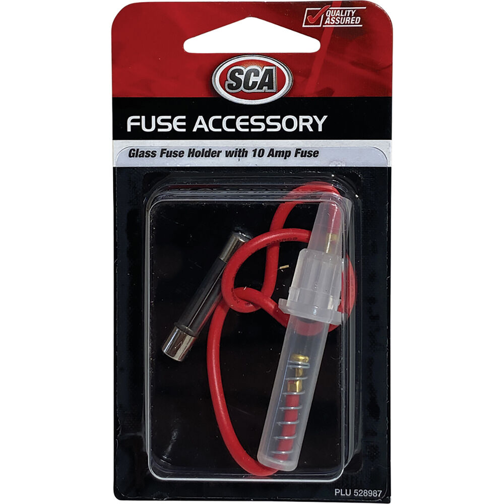 SCA Automotive Fuse Holder Glass, 10 Amp Supercheap Auto