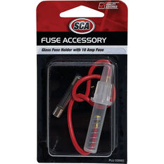 SCA Automotive Fuse Holder -  Glass, 10 Amp, , scaau_hi-res