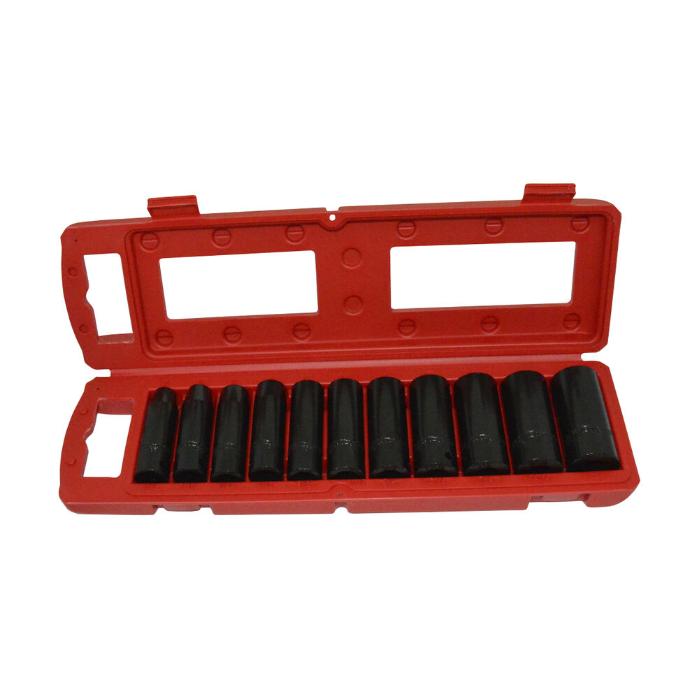 ToolPRO Deep Impact Socket Set 1/2" Drive SAE 11 Piece Supercheap Auto