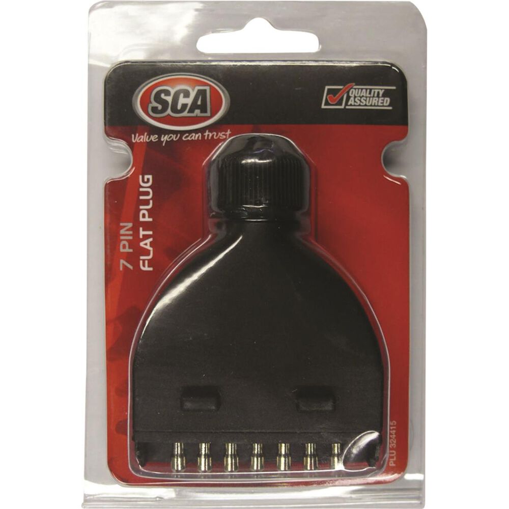 SCA Male 7 Pin Flat Plastic Trailer Plug Supercheap Auto