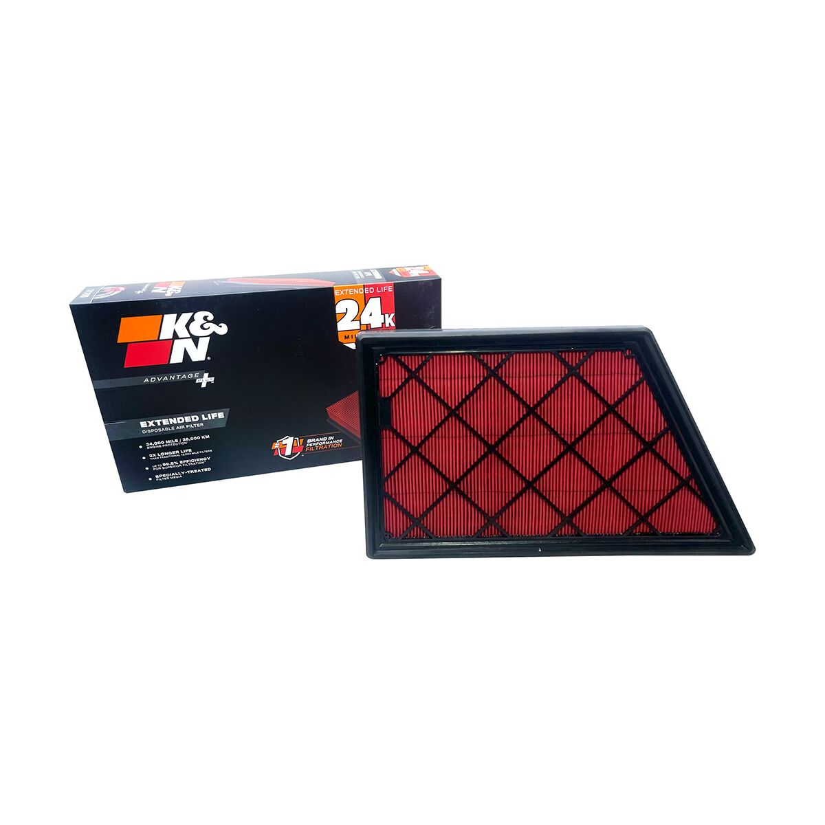 K&N Advantage Plus Disposable Air Filter - KNX-3185, , scaau_hi-res