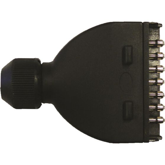 SCA Male 7 Pin Flat Plastic Trailer Plug, , scaau_hi-res