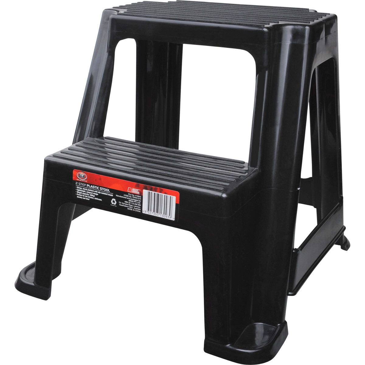 SCA Plastic 2 Step Stool 100kg Capacity Supercheap Auto