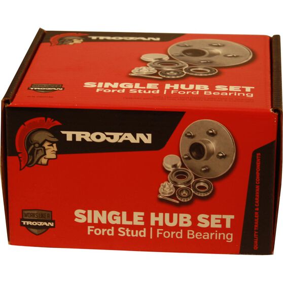 Trojan Trailer Hub Kit - Ford, 155mm, , scaau_hi-res