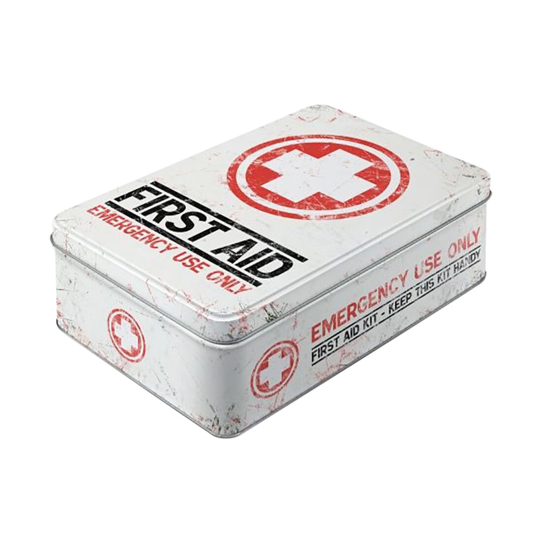 Nostalgic-Art Flat Tin Box with Separate Lid - First Aid Kit, , scaau_hi-res