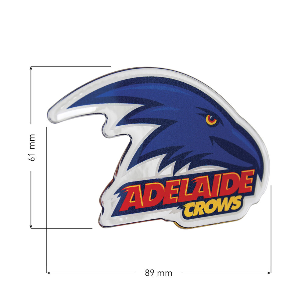 Adelaide Crows Afl Supporter Logo Lensed Chrome Finish Supercheap Auto