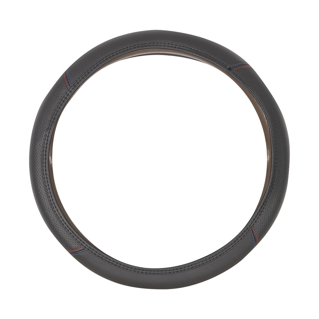 SCA Soft Steering Wheel Cover Leather Look Red/Blue, , scaau_hi-res