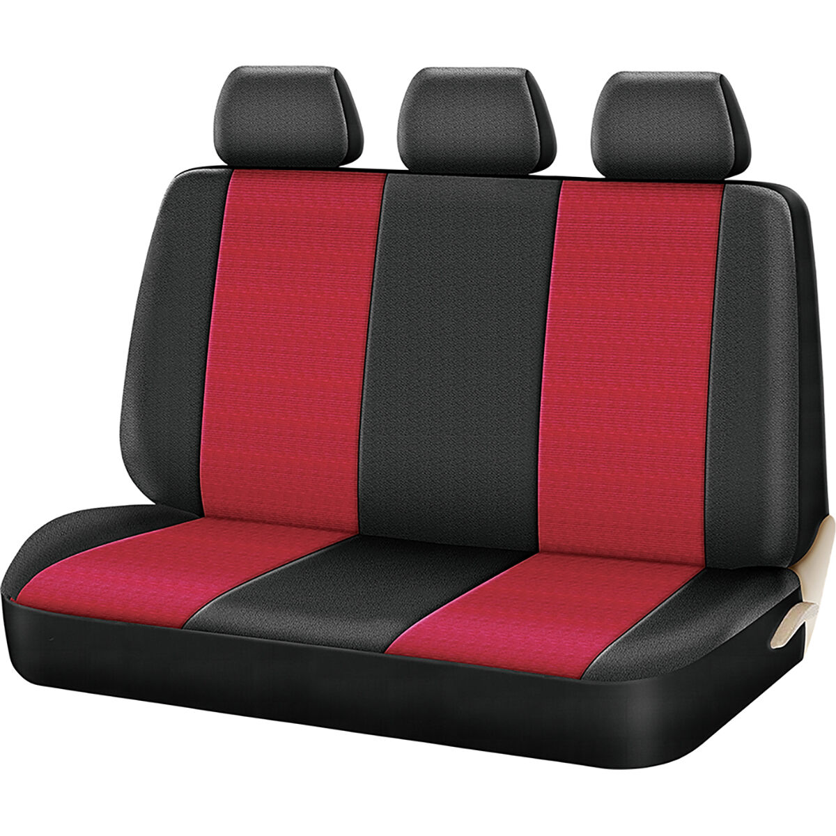 SCA Cord Seat Covers Red Black Size 06H Rear Seat Supercheap Auto
