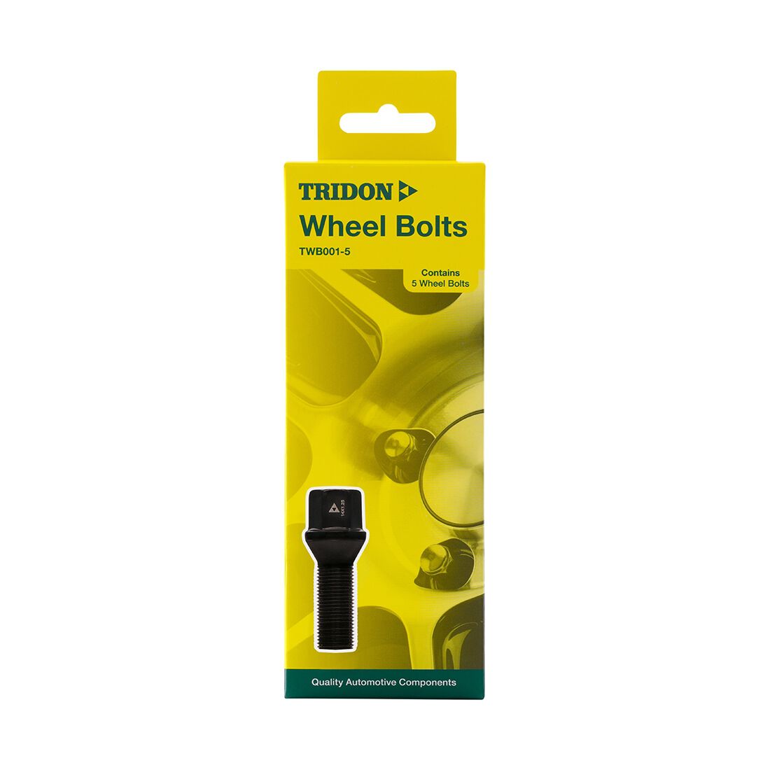 Tridon Wheel Bolts M14x1.25. Tapered Seat Bolt. 17mm Hex. Black Finish - 5 Pack, , scaau_hi-res