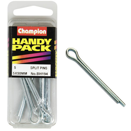 Champion Handy Pack Split Pins BH194, 5mm x 50mm, , scaau_hi-res