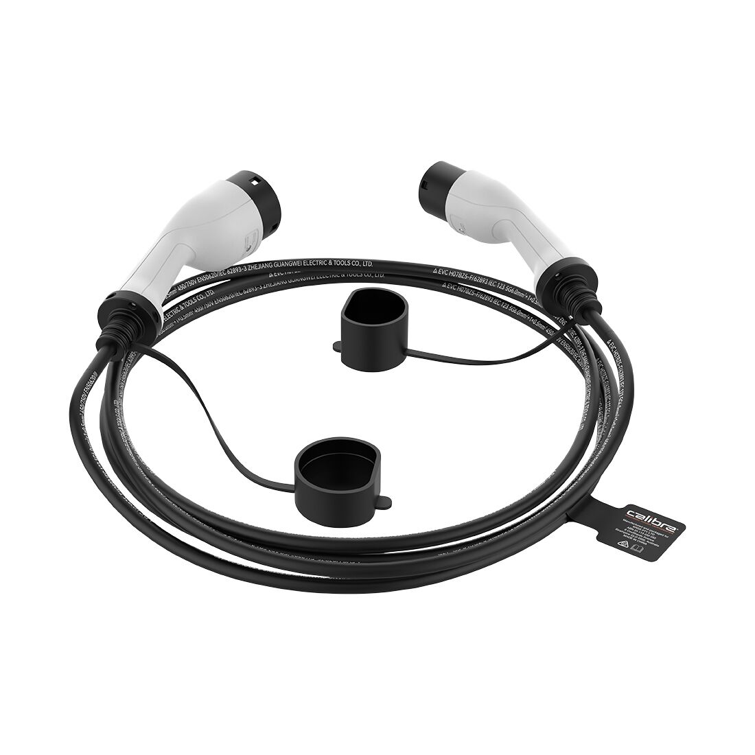 Calibre Electric Vehicle Charging Cable 3-Phase Type 2 Inlet To Type 2 Outlet, , scaau_hi-res