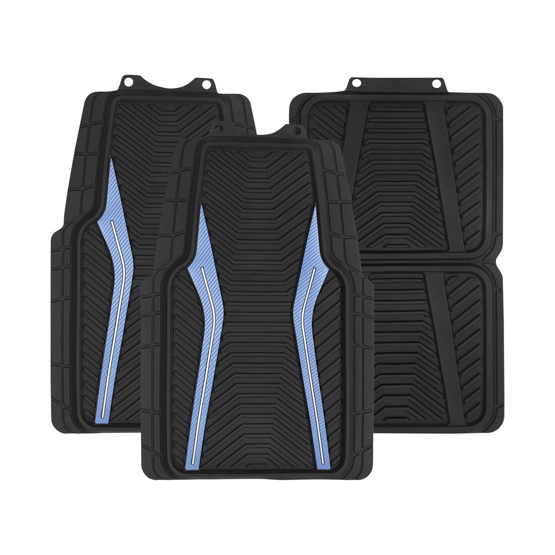 SCA Floor Mats PVC Rubber Sports Blue Set of 4, , scaau_hi-res