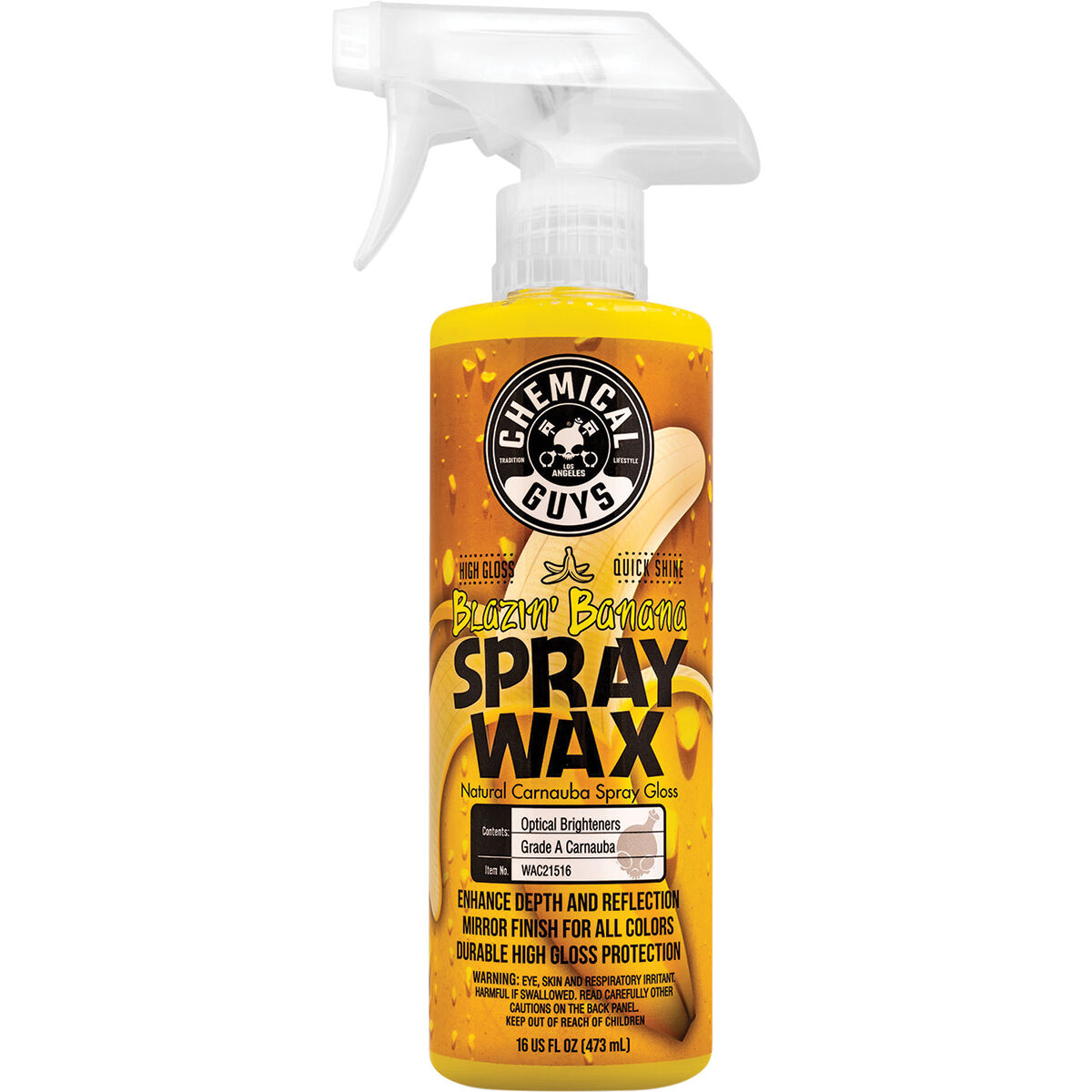 Chemical Guys Blazin' Banana Natural Carnauba Spray Wax 473mL, , scaau_hi-res