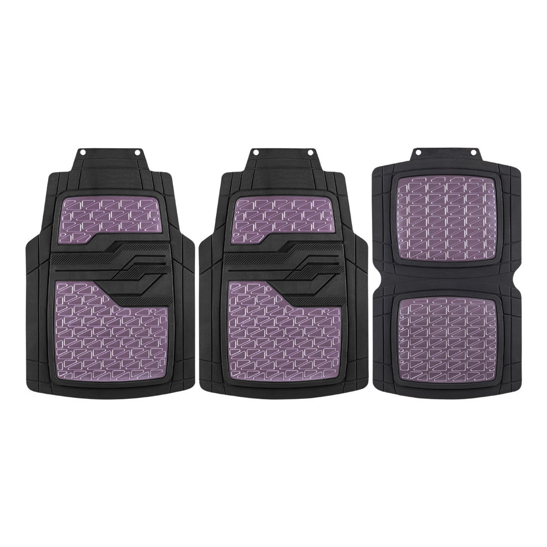 SCA Checkerplate Pattern Car Floor Mats PVC Purple Set of 4 Supercheap Auto