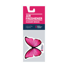NBCF Pink Ribbon Butterfly Air Freshener 1 Pack, , scaau_hi-res