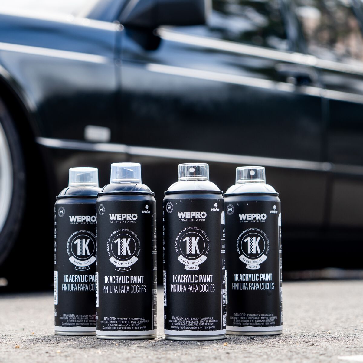 MTN 1K Acrylic Enamel Black Matte 400ml, , scaau_hi-res