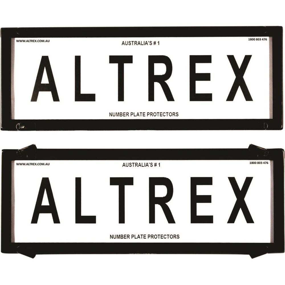 Altrex Number Plate Protector 6 Figure Deluxe Clear 6NL Supercheap Auto