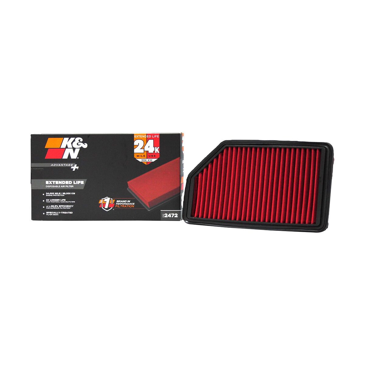K&N Advantage Plus Disposable Air Filter - KNX-2472, , scaau_hi-res