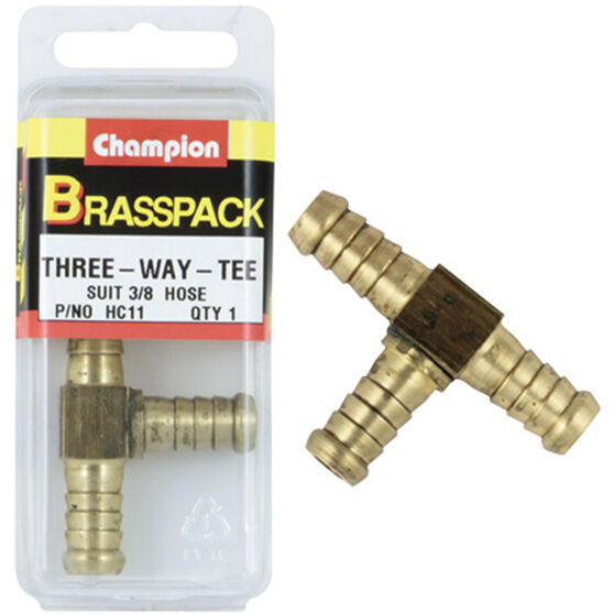 Champion Hose Joiner - 3 / 16inch, Brass, , scaau_hi-res
