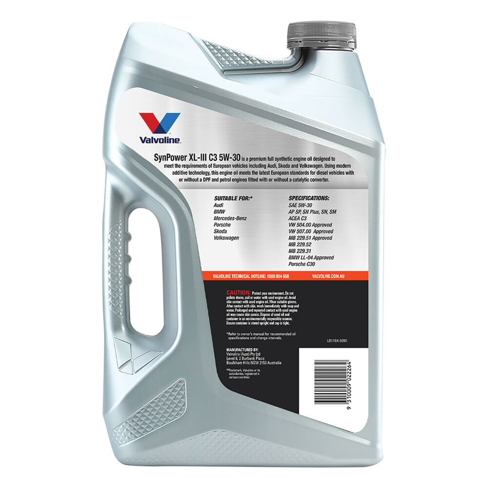 Valvoline Synpower XLIII Engine Oil 5W30 6 Litre Supercheap Auto