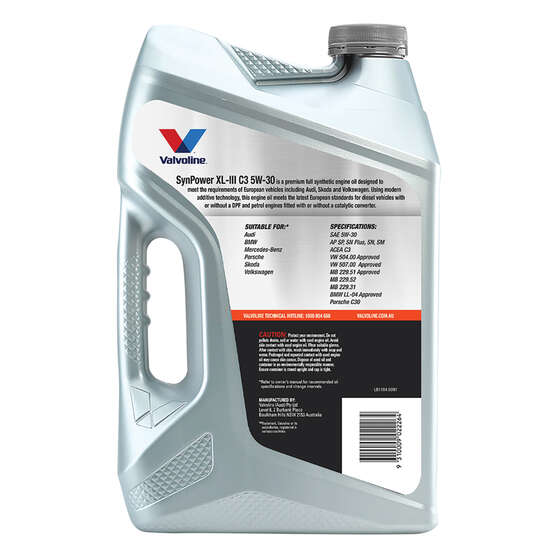 Valvoline Synpower XLIII Engine Oil 5W-30 6 Litre, , scaau_hi-res