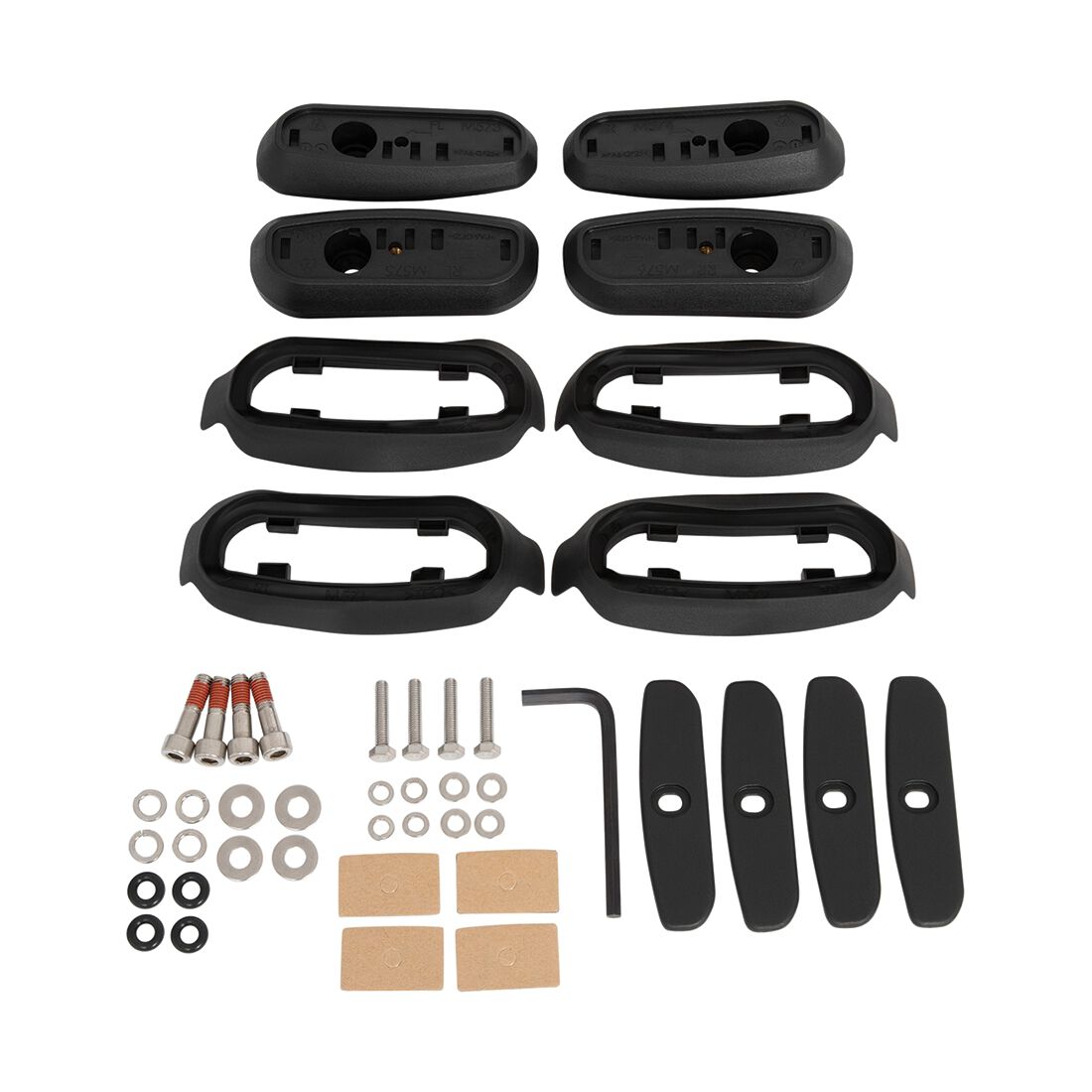 Rhino-Rack Base Kit to suit Isuzu Dmax Gen 3/Mazda BT50 Gen 3 4Pcs - RCP71-BK, , scaau_hi-res