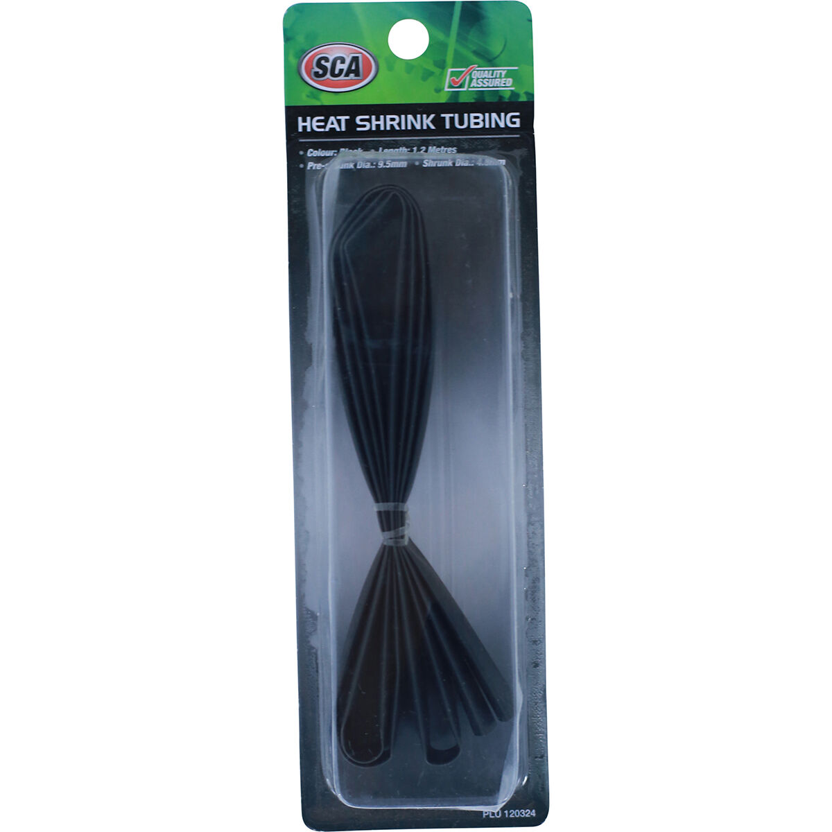 SCA Heat Shrink Tubing - Black, 11.2mm x 1.2m, , scaau_hi-res