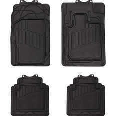 Semi-Tailored Floor Mats 4WD  Black Set of 4, , scaau_hi-res