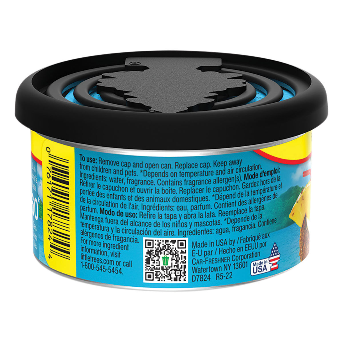 Little Trees Air Freshener Can Caribbean Colada 30g, , scaau_hi-res